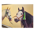 Óleo de Caballos Cartujanos por J. Lara - Cositas Antiguas – La Guadaña, Anticuarios Online en Jerez , vender antigüedades, muebles antiguos