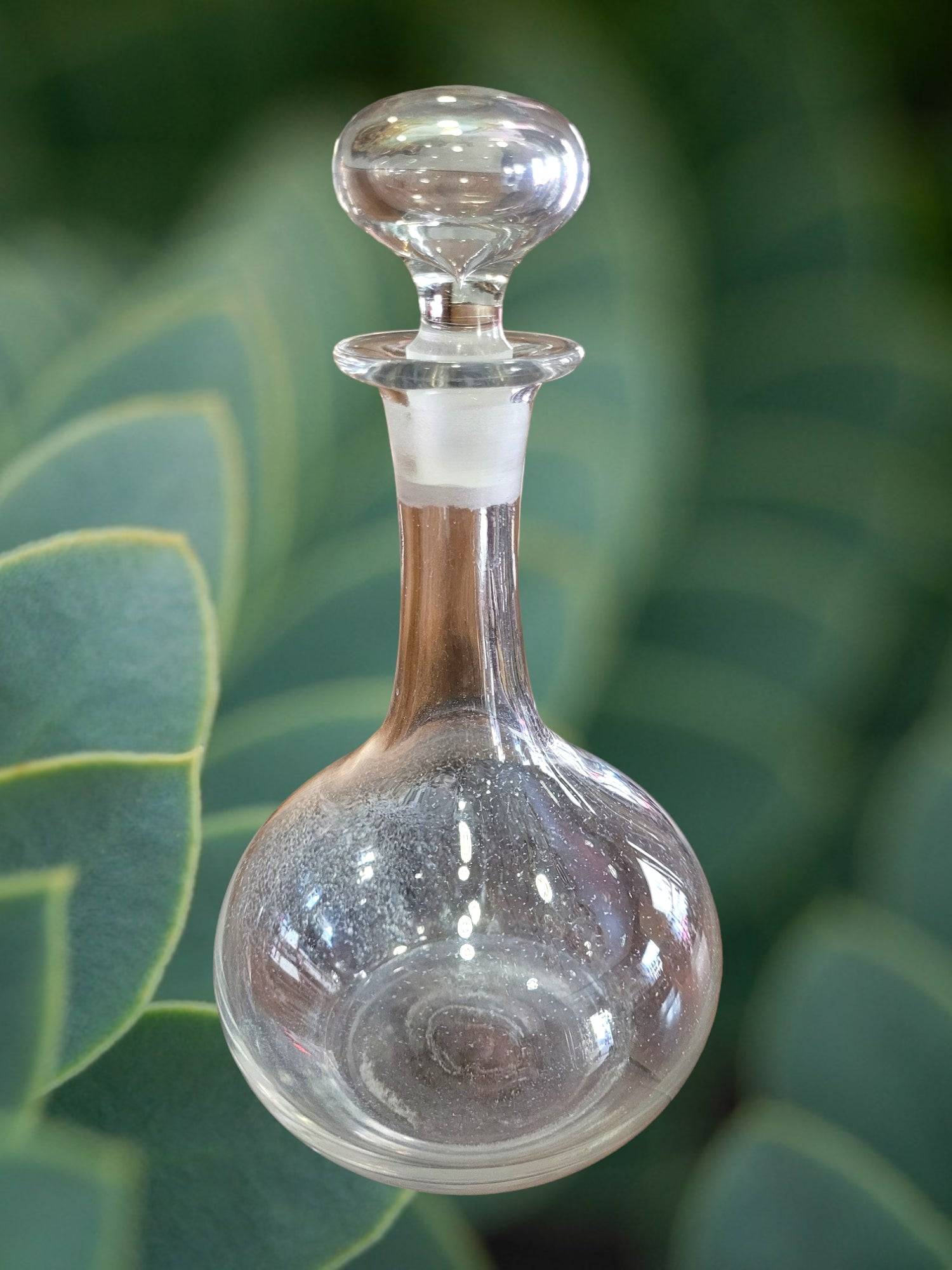 Tarro de Farmacia de Cristal Soplado con Tapón - 1900 - Cositas Antiguas – La Guadaña, Anticuarios Online en Jerez , vender antigüedades, muebles antiguos