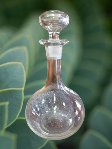 Tarro de Farmacia de Cristal Soplado con Tapón - 1900 - Cositas Antiguas – La Guadaña, Anticuarios Online en Jerez , vender antigüedades, muebles antiguos