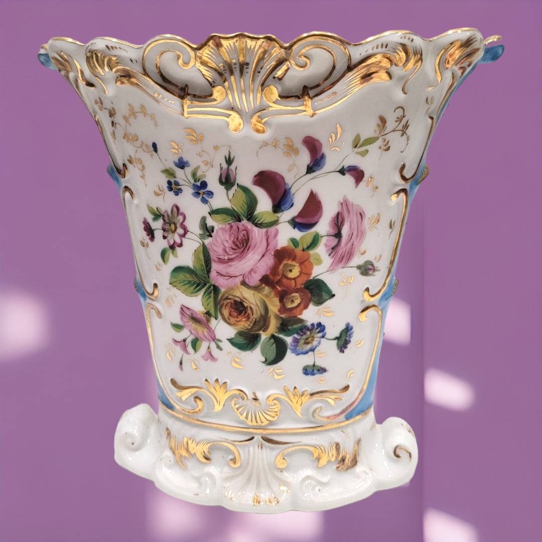 Jarrón Antiguo Old Paris Pintado a Mano - Cositas Antiguas – La Guadaña, Anticuarios Online en Jerez , vender antigüedades, muebles antiguos
