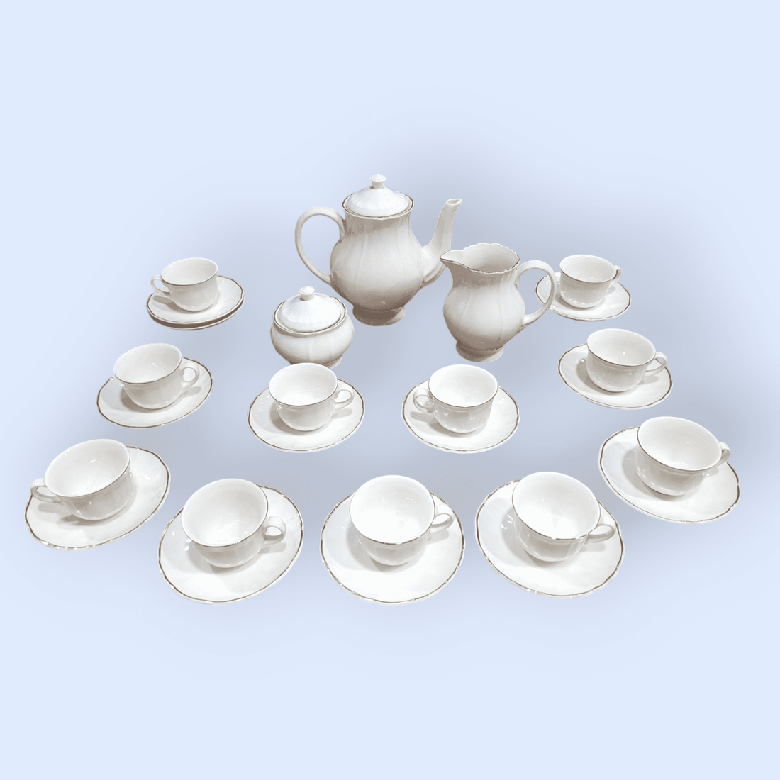 Juego de Café San Claudio en Porcelana Española, Elegancia y Estilo - Cositas Antiguas – La Guadaña, Anticuarios Online en Jerez , vender antigüedades, muebles antiguos