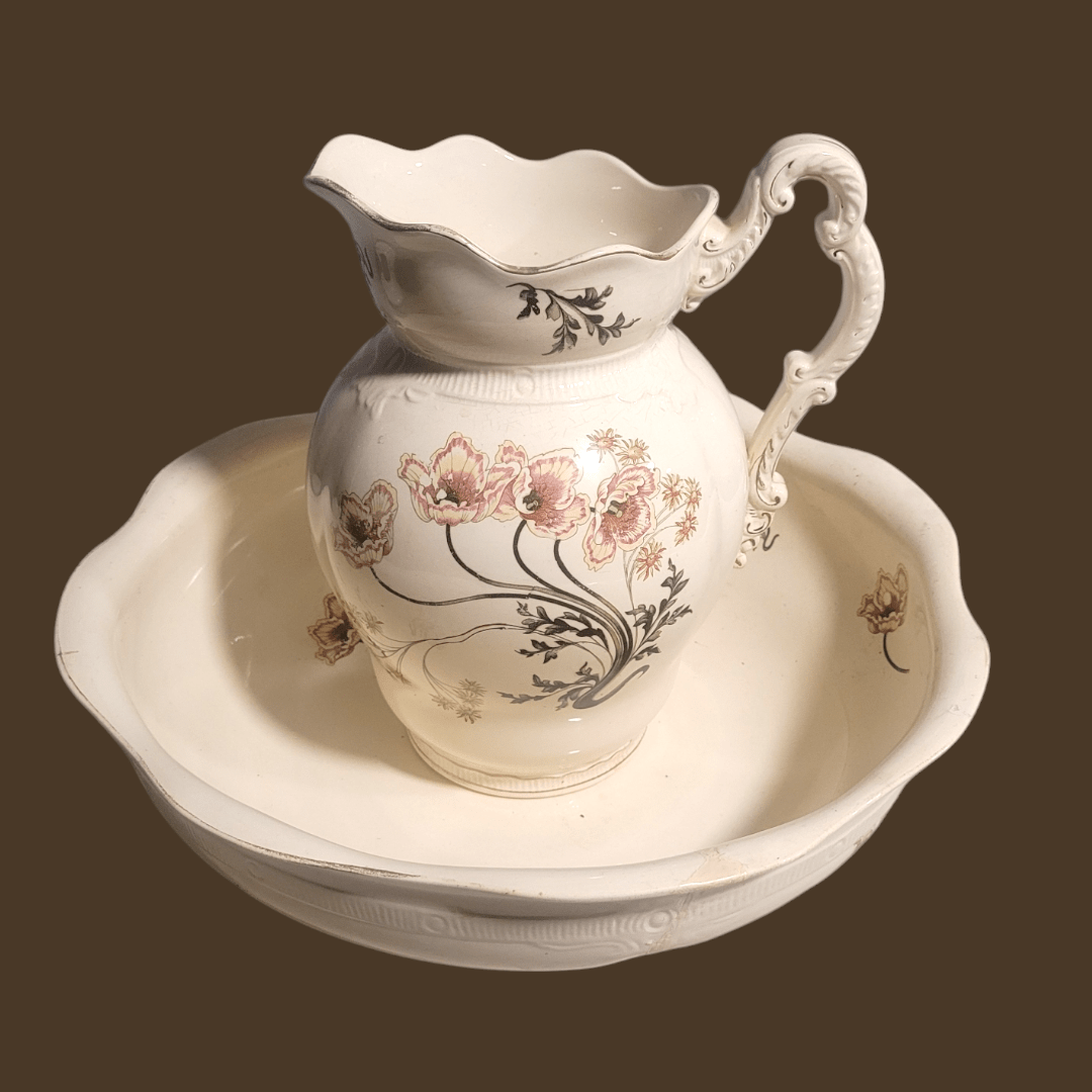 Aguamanil antiguo de porcelana Saint Amand et Hamage Nord - Cositas Antiguas – La Guadaña, Anticuarios Online en Jerez , vender antigüedades, muebles antiguos