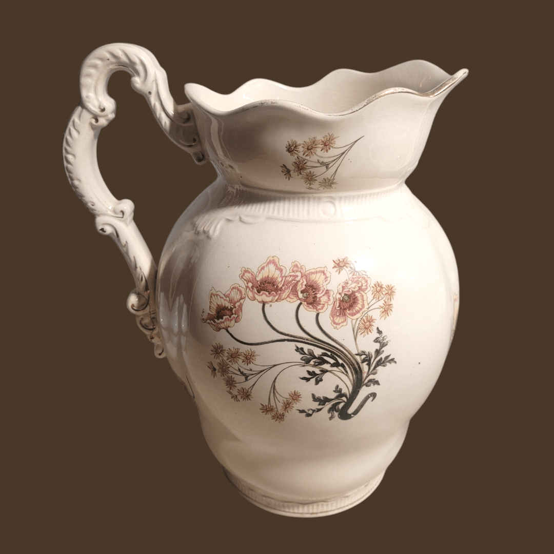 Aguamanil antiguo de porcelana Saint Amand et Hamage Nord - Cositas Antiguas – La Guadaña, Anticuarios Online en Jerez , vender antigüedades, muebles antiguos