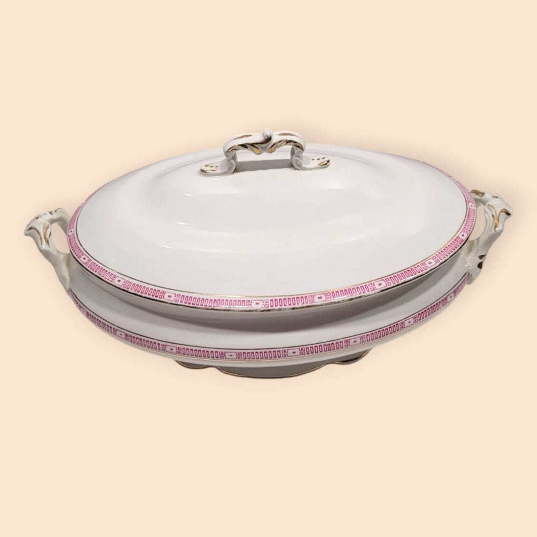 Fuente de porcelana antigua de calidad excepcional para decoración. - Cositas Antiguas – La Guadaña, Anticuarios Online en Jerez , vender antigüedades, muebles antiguos