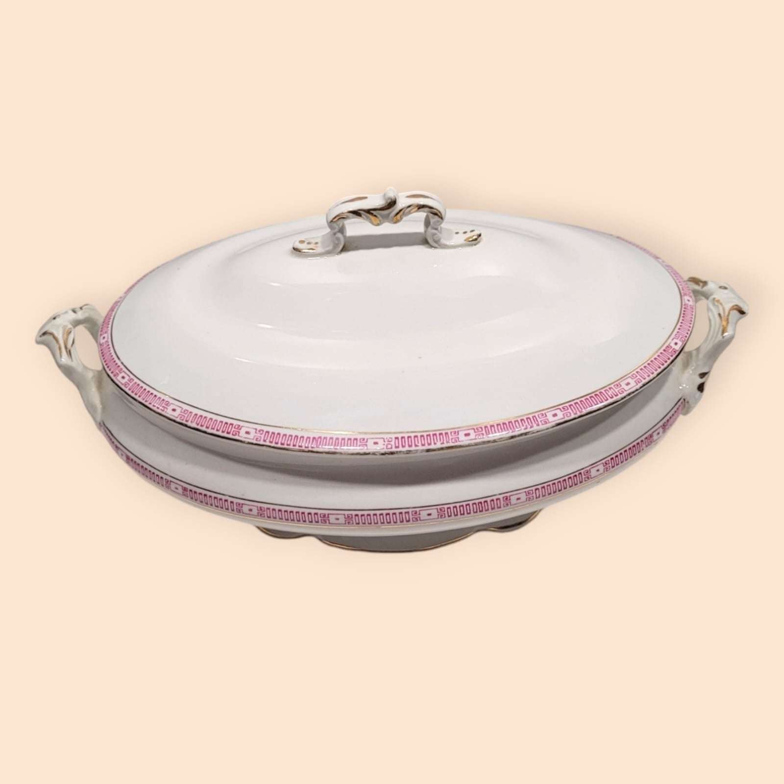Fuente de porcelana antigua de calidad excepcional para decoración. - Cositas Antiguas – La Guadaña, Anticuarios Online en Jerez , vender antigüedades, muebles antiguos