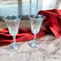 Copas de cristal de Bohemia vintage, juego de 2 elegantes - Cositas Antiguas – La Guadaña, Anticuarios Online en Jerez , vender antigüedades, muebles antiguos