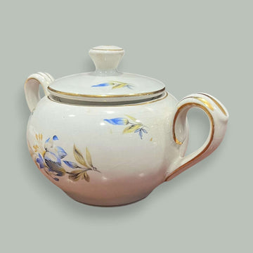 Azucarero Pickman antiguo de porcelana con diseño floral - Cositas Antiguas – La Guadaña, Anticuarios Online en Jerez , vender antigüedades, muebles antiguos