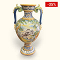 Ánfora de Cerámica de Talavera Esmaltada - Cositas Antiguas – La Guadaña, Anticuarios Online en Jerez , vender antigüedades, muebles antiguos