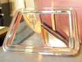 Bandeja de metal plateado con diseño liso y elegante - Cositas Antiguas – La Guadaña, Anticuarios Online en Jerez , vender antigüedades, muebles antiguos