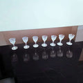 Juego de copas de licor de cristal tallado antiguo - Cositas Antiguas – La Guadaña, Anticuarios Online en Jerez , vender antigüedades, muebles antiguos
