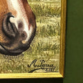 Óleo de caballo en el campo por Miguel Parra - Cositas Antiguas – La Guadaña, Anticuarios Online en Jerez , vender antigüedades, muebles antiguos
