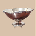 Centro de mesa de metal plateado, elegante y refinado diseño - Cositas Antiguas – La Guadaña, Anticuarios Online en Jerez , vender antigüedades, muebles antiguos