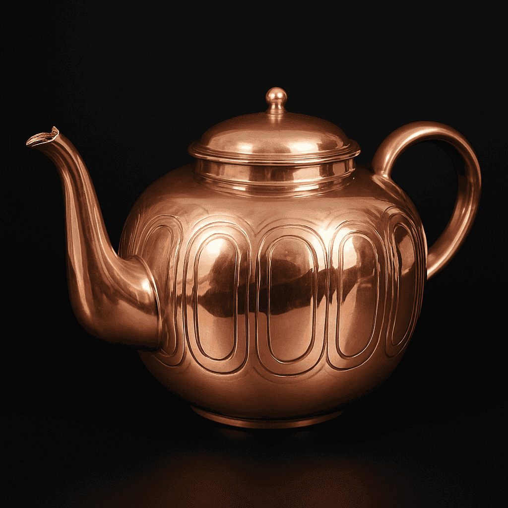Tetera de Cobre Antibacteriana – Un clásico con elegancia - Cositas Antiguas – La Guadaña, Anticuarios Online en Jerez , vender antigüedades, muebles antiguos
