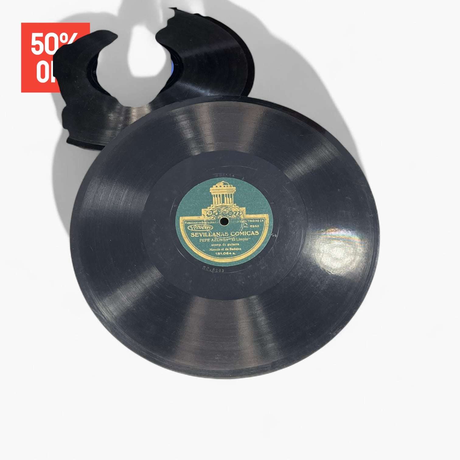 Discos de pizarra antiguos – lote de 10 discos únicos - Cositas Antiguas – La Guadaña, Anticuarios Online en Jerez , vender antigüedades, muebles antiguos