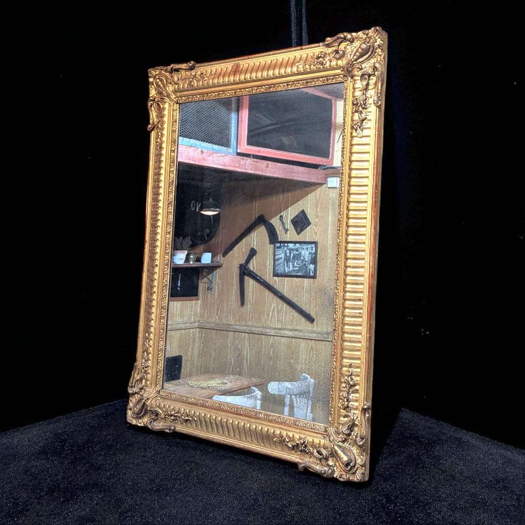 Espejo romántico antiguo con marco de pan de oro original - Cositas Antiguas – La Guadaña, Anticuarios Online en Jerez , vender antigüedades, muebles antiguos
