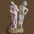 Figura de porcelana francesa pareja carnaval veneciano - Cositas Antiguas – La Guadaña, Anticuarios Online en Jerez , vender antigüedades, muebles antiguos