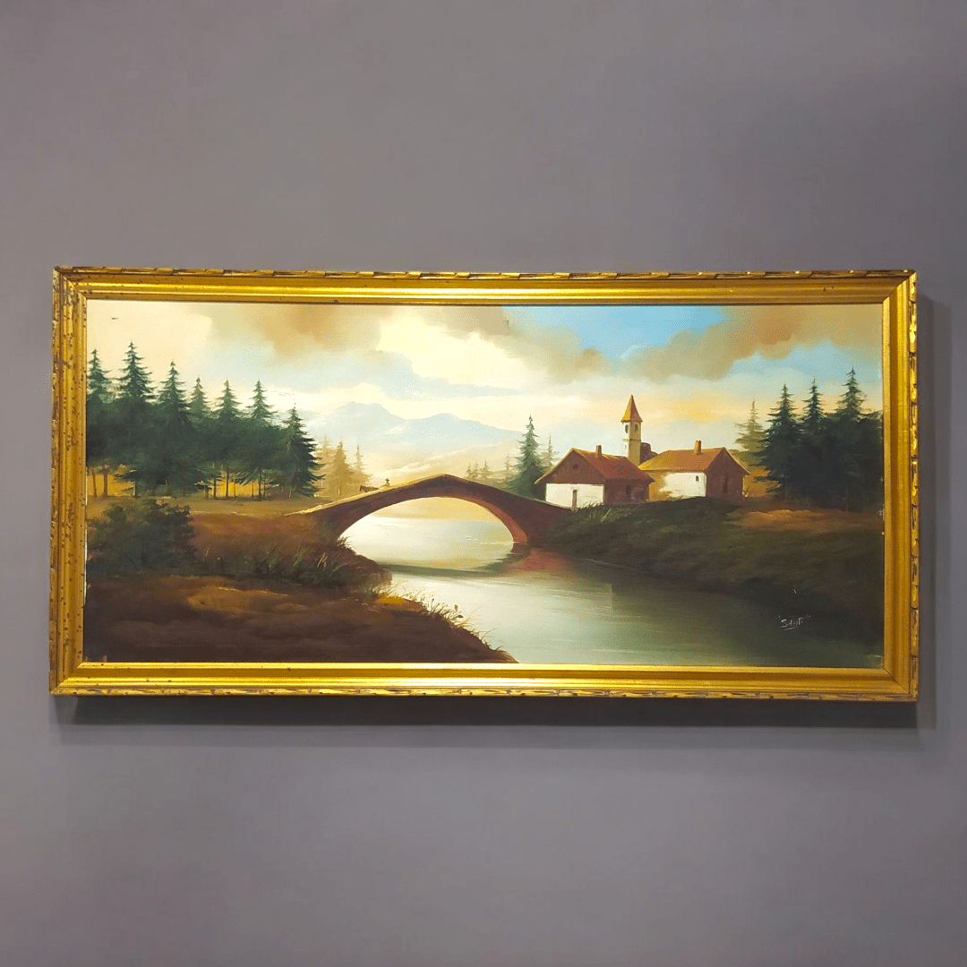 Oleo de paisaje: Belleza natural para tu hogar - Cositas Antiguas – La Guadaña, Anticuarios Online en Jerez , vender antigüedades, muebles antiguos