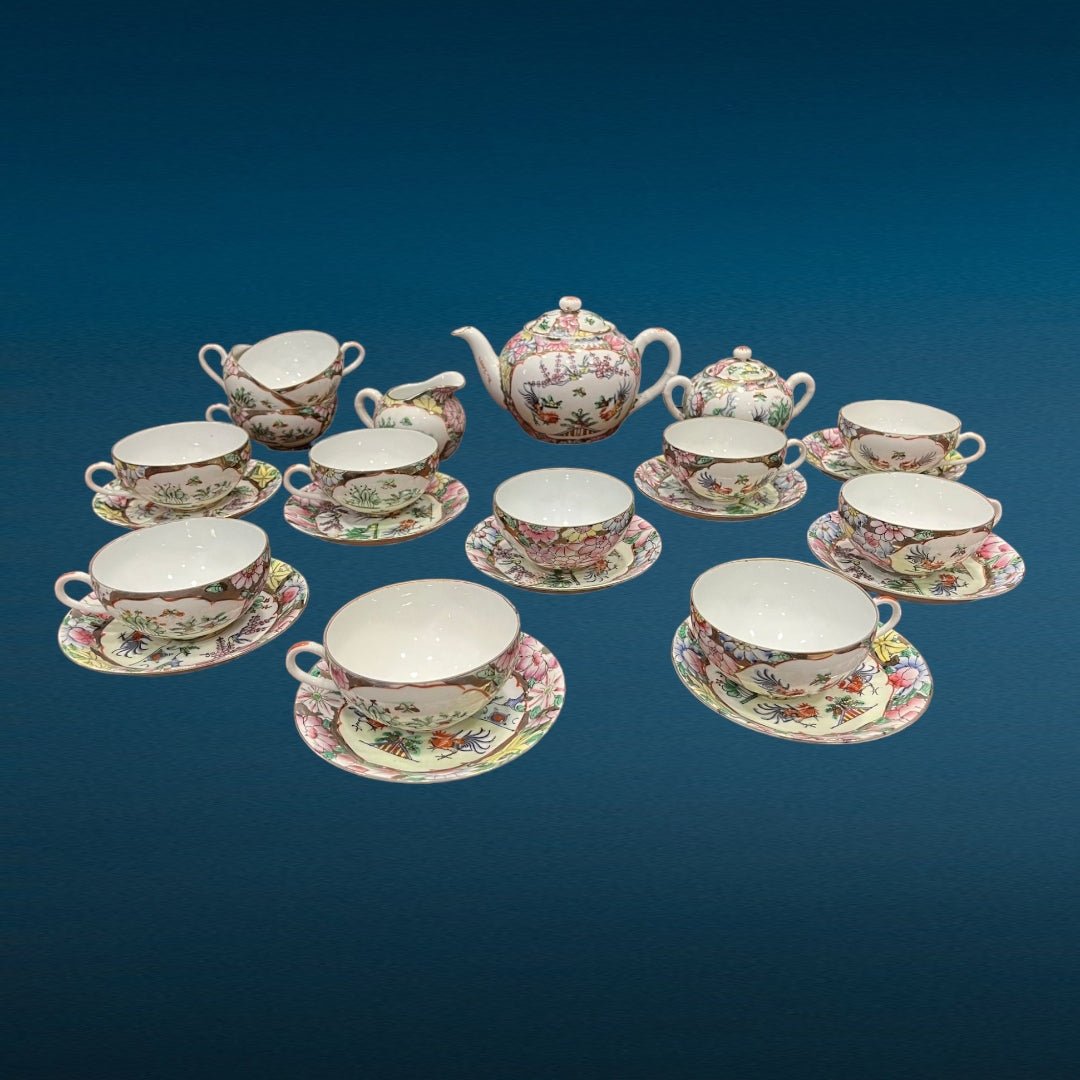 Juego de Té Macao - Cositas Antiguas – La Guadaña, Anticuarios Online en Jerez , vender antigüedades, muebles antiguos