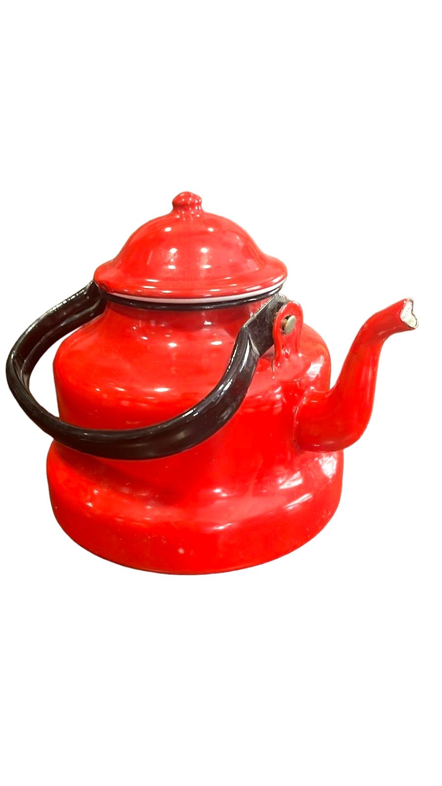 Cafetera Antigua Roja – Elegante Decoración de Cocina - Cositas Antiguas – La Guadaña, Anticuarios Online en Jerez , vender antigüedades, muebles antiguos