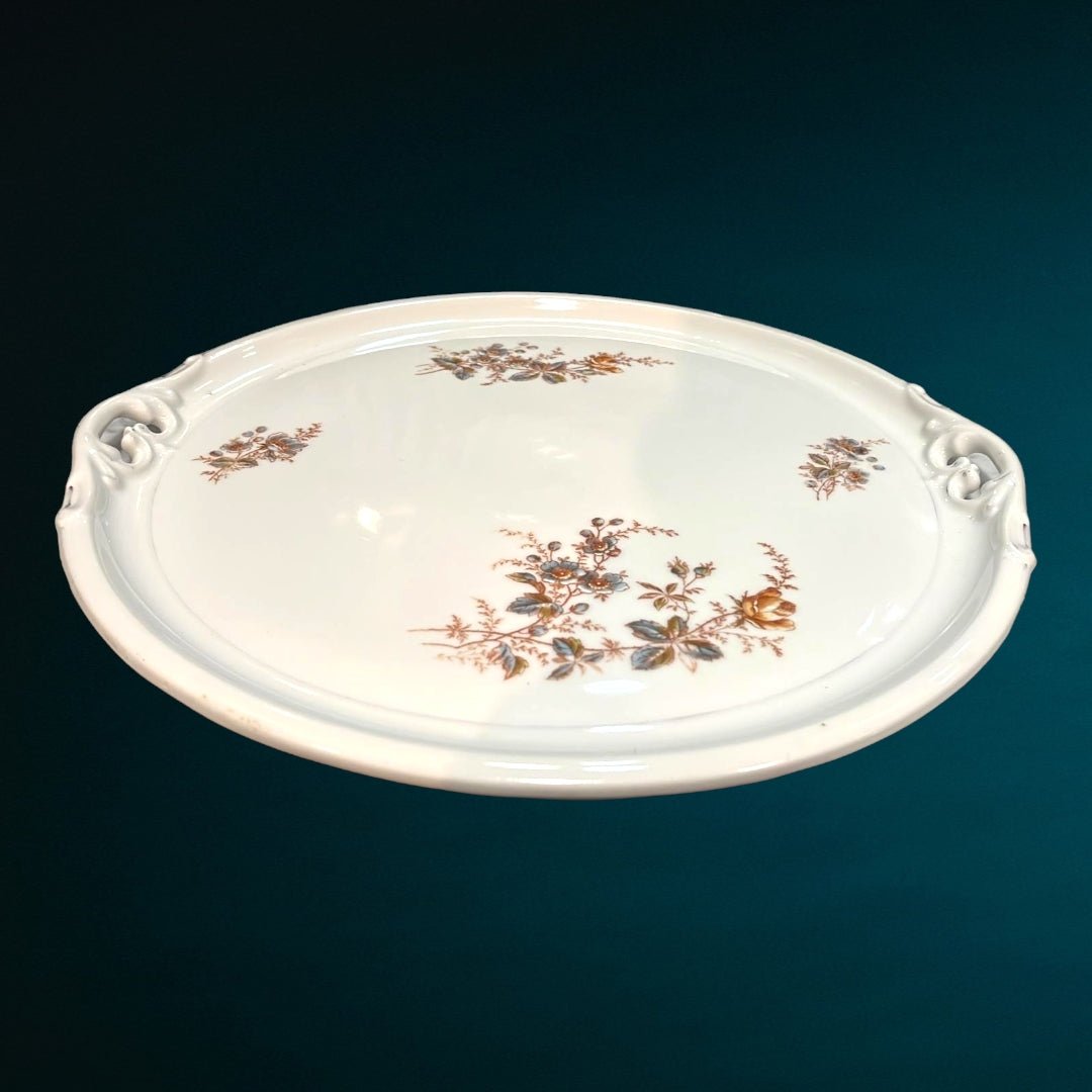 Bandeja Redonda Inglesa - Elegancia - Cositas Antiguas – La Guadaña, Anticuarios Online en Jerez , vender antigüedades, muebles antiguos