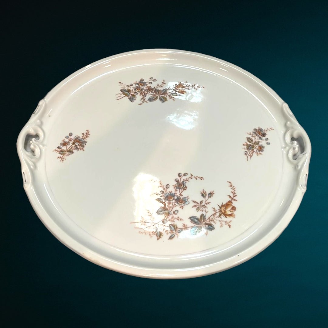 Bandeja Redonda Inglesa - Elegancia - Cositas Antiguas – La Guadaña, Anticuarios Online en Jerez , vender antigüedades, muebles antiguos