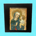 Relieve de la Virgen María y Jesús en resina, espiritualidad - Cositas Antiguas – La Guadaña, Anticuarios Online en Jerez , vender antigüedades, muebles antiguos
