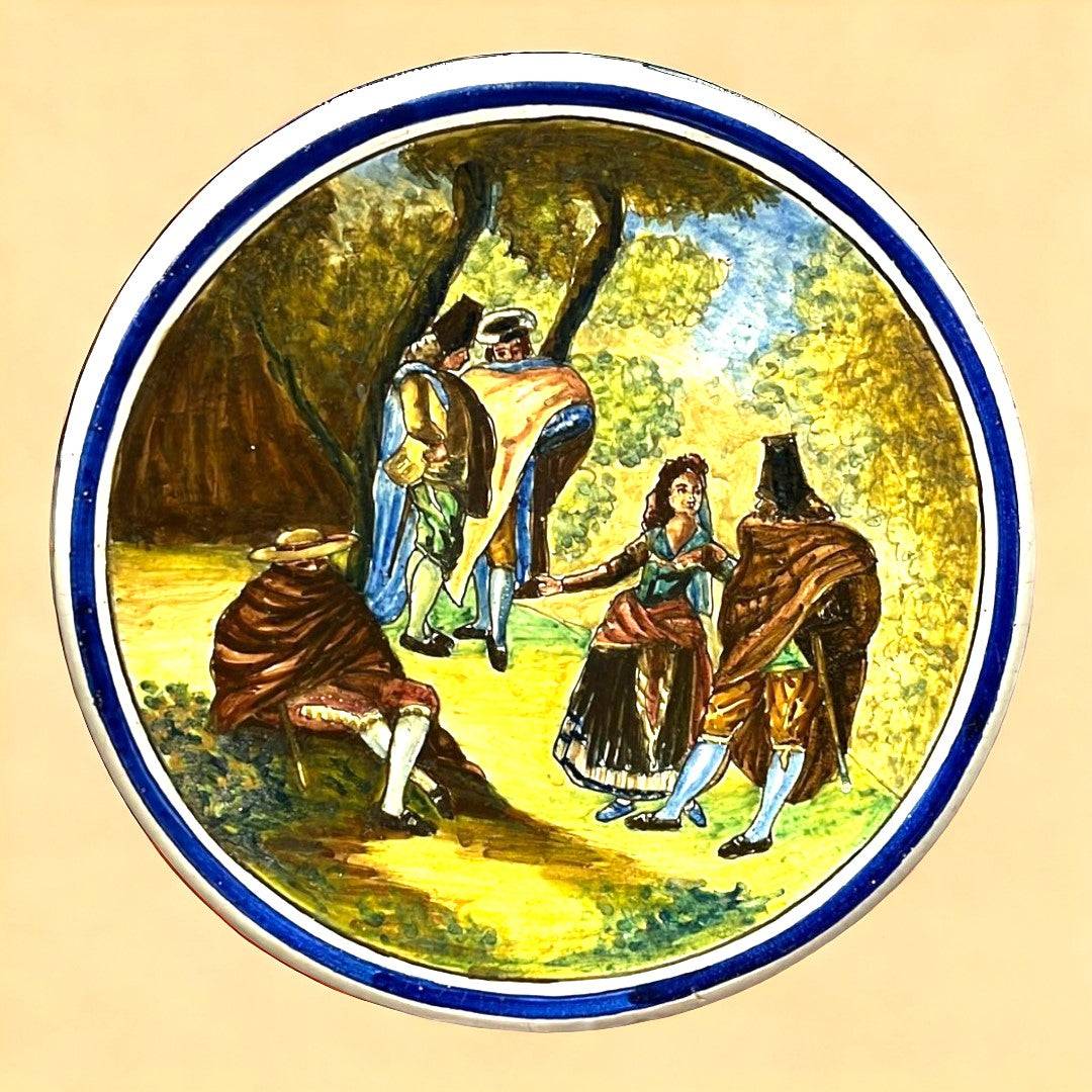 Platón Triana Mensaque auténtico, artesanía de Sevilla - Cositas Antiguas – La Guadaña, Anticuarios Online en Jerez , vender antigüedades, muebles antiguos