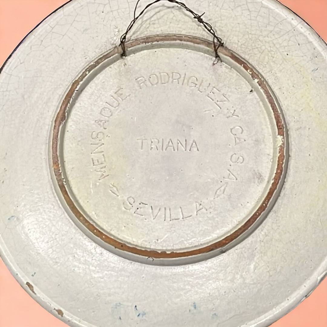 Platón Triana Mensaque auténtico, artesanía de Sevilla - Cositas Antiguas – La Guadaña, Anticuarios Online en Jerez , vender antigüedades, muebles antiguos