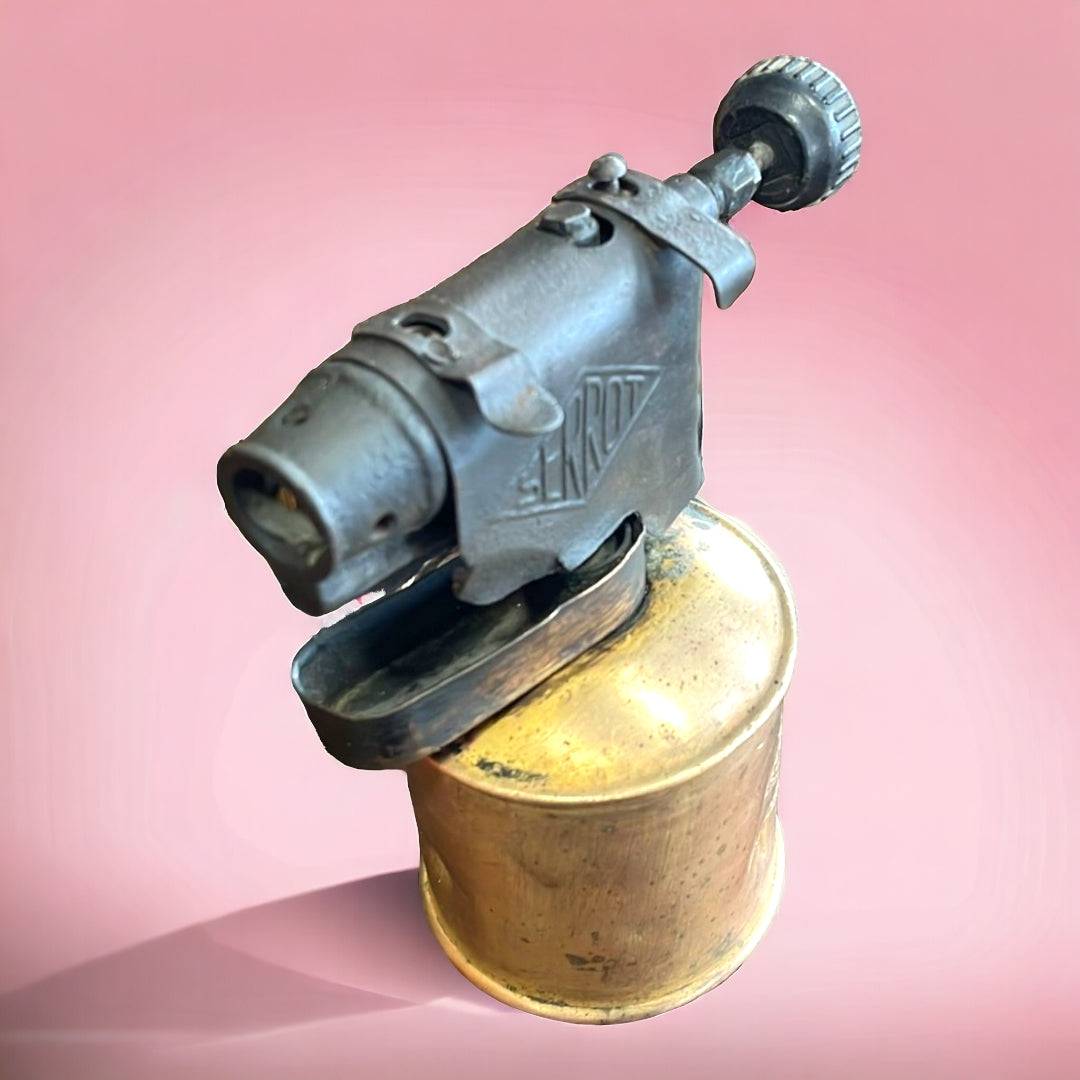 Soplete de Fontanero de Metal – Ideal para Decoración - Cositas Antiguas – La Guadaña, Anticuarios Online en Jerez , vender antigüedades, muebles antiguos
