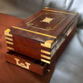 Escritorio de Campaña - Cajon secreto - Cositas Antiguas – La Guadaña, Anticuarios Online en Jerez , vender antigüedades, muebles antiguos