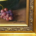 Óleo de Bodegón de Ceballos - Sandías y Uvas - Cositas Antiguas – La Guadaña, Anticuarios Online en Jerez , vender antigüedades, muebles antiguos