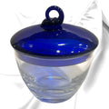 Bombonera de Cristal Azul Cobalto - Cositas Antiguas – La Guadaña, Anticuarios Online en Jerez , vender antigüedades, muebles antiguos