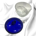 Bombonera de Cristal Azul Cobalto - Cositas Antiguas – La Guadaña, Anticuarios Online en Jerez , vender antigüedades, muebles antiguos