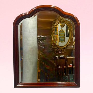 Espejo de consola en caoba con cristal biselado - Cositas Antiguas – La Guadaña, Anticuarios Online en Jerez , vender antigüedades, muebles antiguos