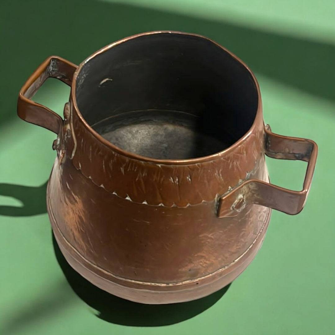 Antiguo Cocedero de Cobre: Elegancia Rústica para Decoración - Cositas Antiguas – La Guadaña, Anticuarios Online en Jerez , vender antigüedades, muebles antiguos