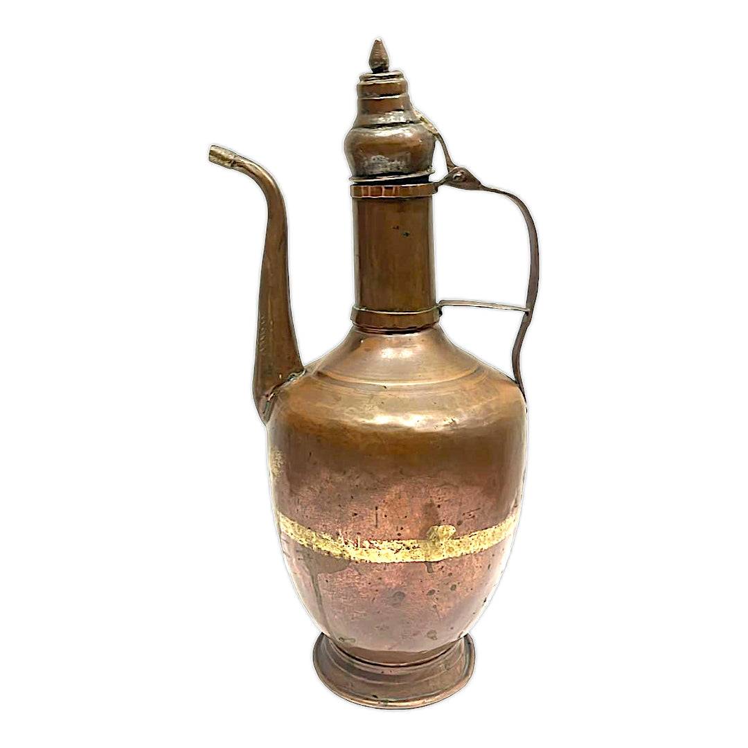 Tetera de cobre antigua: elegancia y estilo único decorativo - Cositas Antiguas – La Guadaña, Anticuarios Online en Jerez , vender antigüedades, muebles antiguos