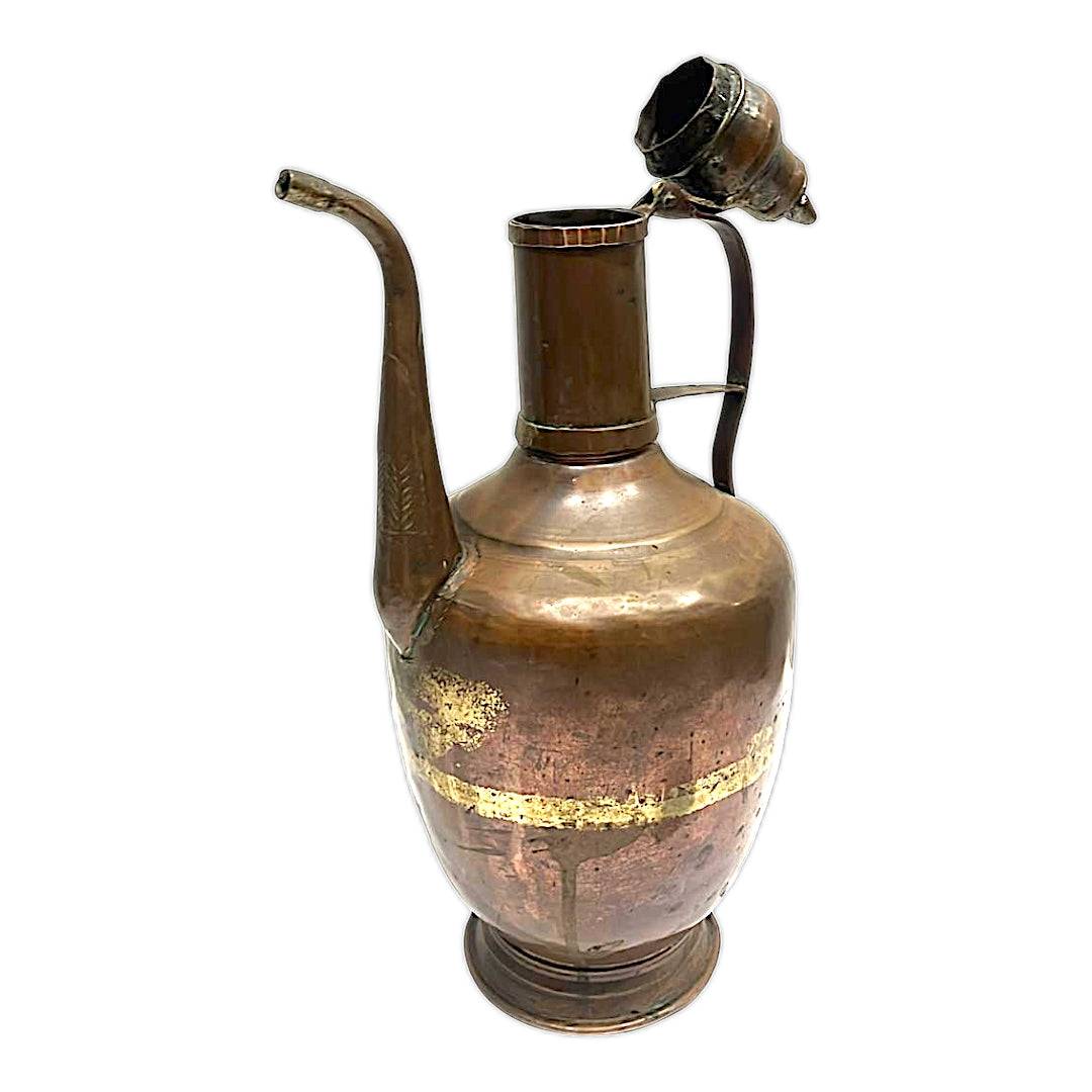 Tetera de cobre antigua: elegancia y estilo único decorativo - Cositas Antiguas – La Guadaña, Anticuarios Online en Jerez , vender antigüedades, muebles antiguos