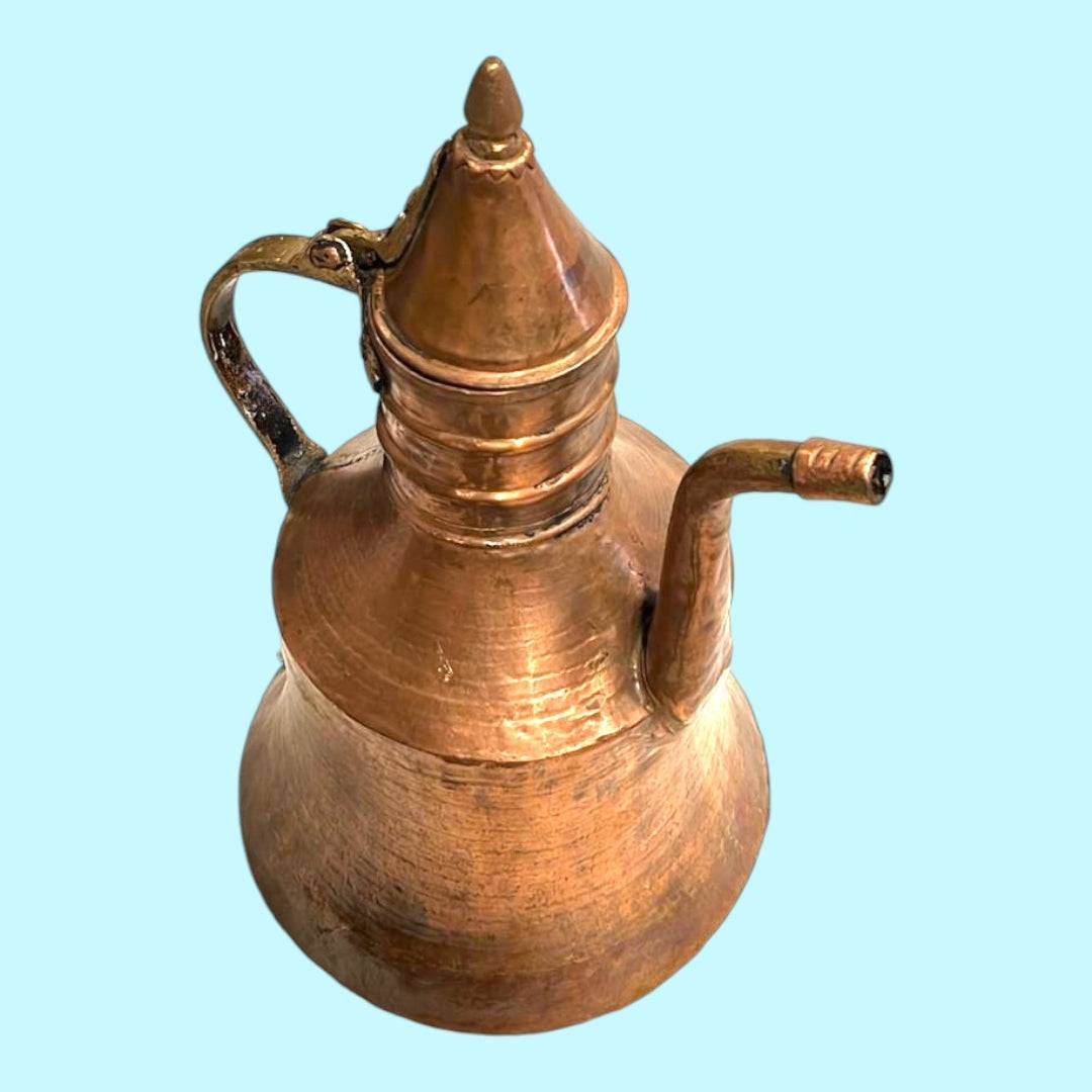 Cafetera/tetera turca |Cobre con caño de cisne, única - Cositas Antiguas – La Guadaña, Anticuarios Online en Jerez , vender antigüedades, muebles antiguos