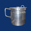 Lechera de aluminio con tapa perforada y asa resistente - Cositas Antiguas – La Guadaña, Anticuarios Online en Jerez , vender antigüedades, muebles antiguos