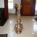 Lampara India antigua de metal y cobre artesanal única - Cositas Antiguas – La Guadaña, Anticuarios Online en Jerez , vender antigüedades, muebles antiguos