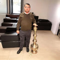 Lampara India antigua de metal y cobre artesanal única - Cositas Antiguas – La Guadaña, Anticuarios Online en Jerez , vender antigüedades, muebles antiguos
