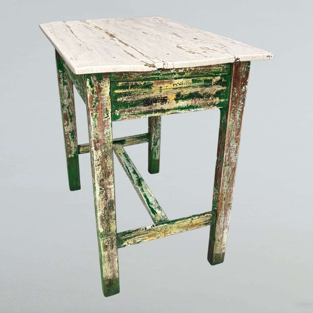 Mesa tocinera antigua de madera con cajón – pieza rústica - Cositas Antiguas – La Guadaña, Anticuarios Online en Jerez , vender antigüedades, muebles antiguos