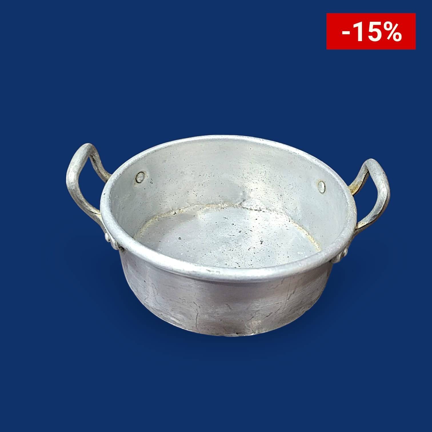 Cazuela de aluminio con asas laterales resistentes - Cositas Antiguas – La Guadaña, Anticuarios Online en Jerez , vender antigüedades, muebles antiguos