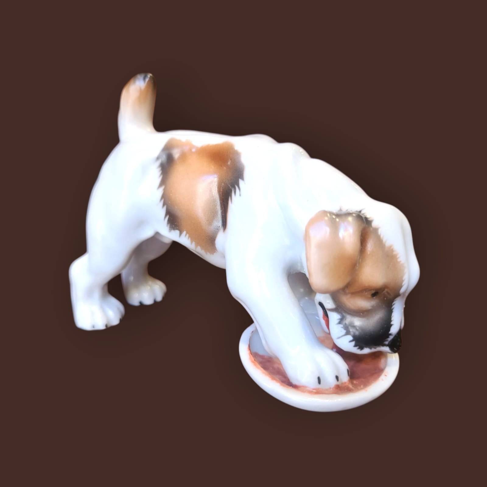 Perro de Porcelana Alemana Limbach Años 50 - Cositas Antiguas – La Guadaña, Anticuarios Online en Jerez , vender antigüedades, muebles antiguos