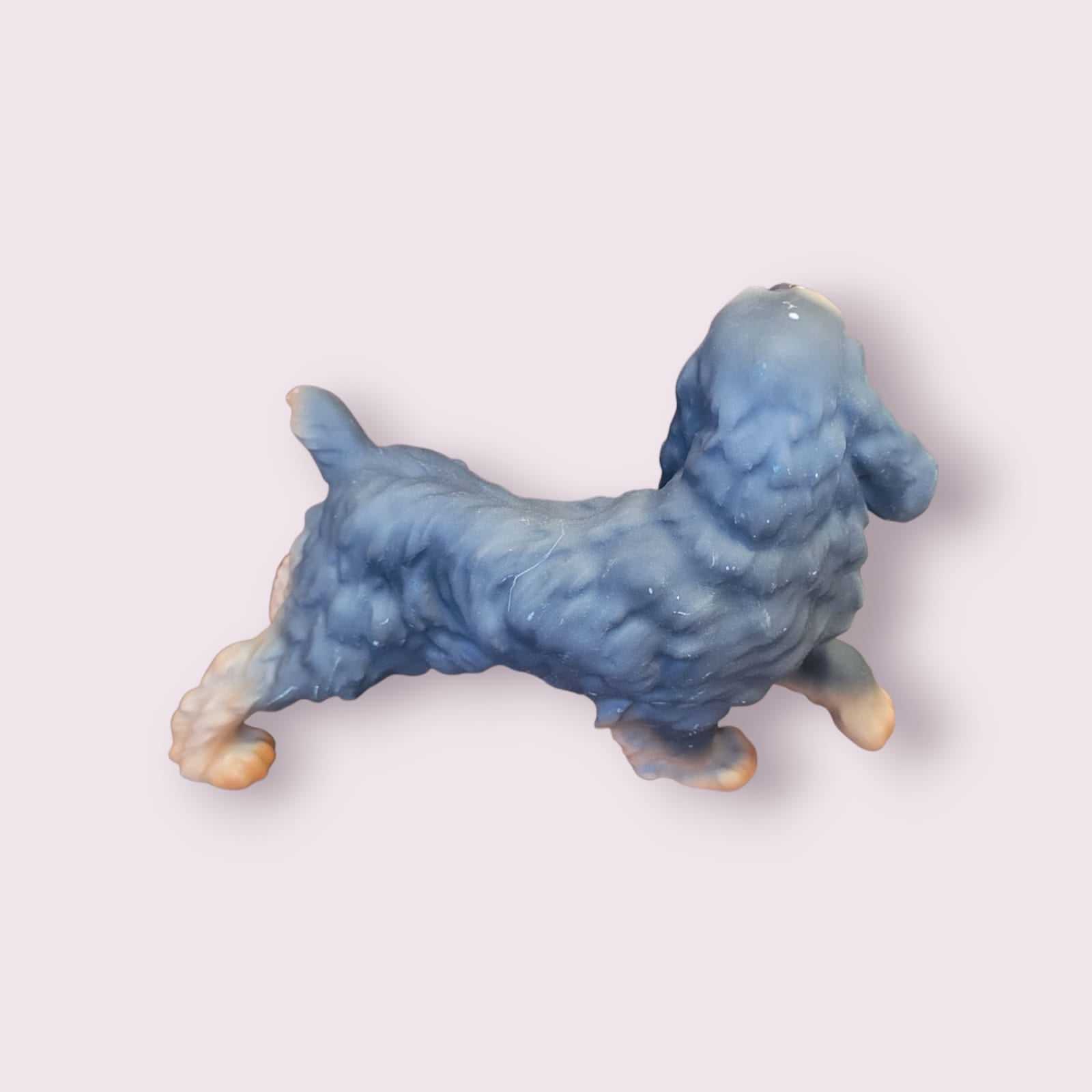 Figura Cocker Spaniel Azul - Escultura Martín | Limitada - Cositas Antiguas – La Guadaña, Anticuarios Online en Jerez , vender antigüedades, muebles antiguos