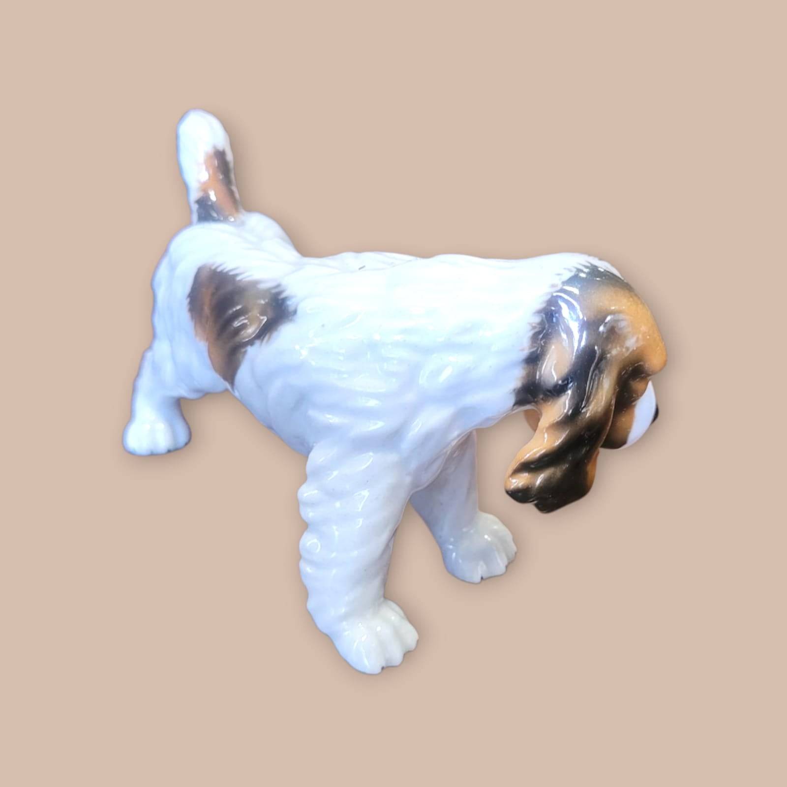 Perro Cocker de Porcelana Alemana – Sello Trébol (Años 50) - Cositas Antiguas – La Guadaña, Anticuarios Online en Jerez , vender antigüedades, muebles antiguos