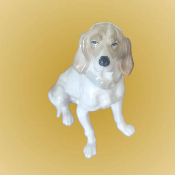 Figura de porcelana perro Cocker sentado elegante - Cositas Antiguas – La Guadaña, Anticuarios Online en Jerez , vender antigüedades, muebles antiguos