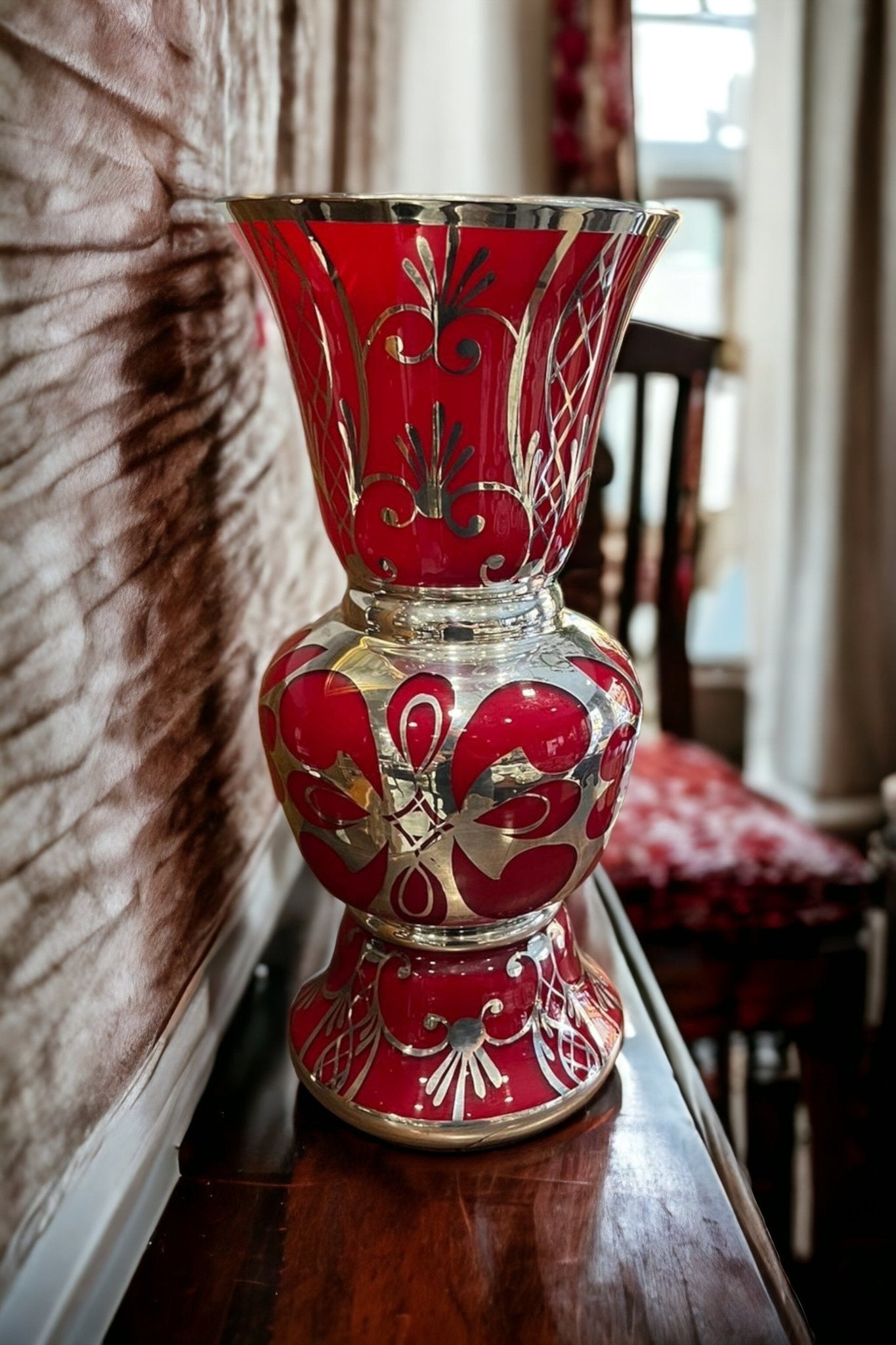 Florero Cristal Purpura. - Florero - Cositas Antiguas – La Guadaña, Anticuarios Online en Jerez , vender antigüedades, muebles antiguos