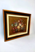 Oleo Centro Floral de Juan Lara - Vintage - Cositas Antiguas – La Guadaña, Anticuarios Online en Jerez , vender antigüedades, muebles antiguos