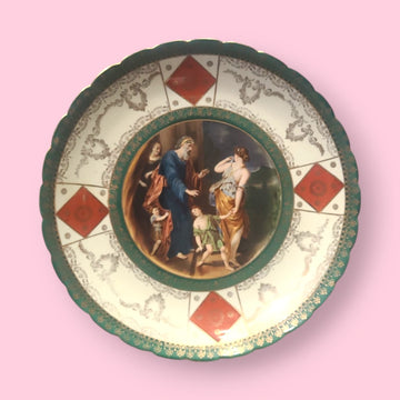 Plato de porcelana francesa Boucher | Estilo Renacentista - Cositas Antiguas – La Guadaña, Anticuarios Online en Jerez , vender antigüedades, muebles antiguos
